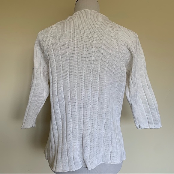 Halogen three quarter length sleeve sweater. - Picture 2 of 11